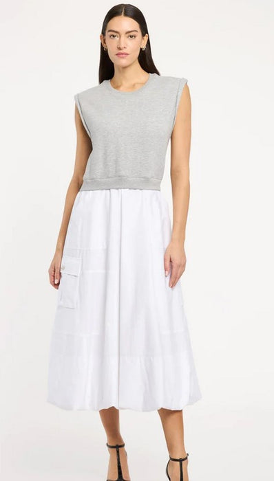 Cinq a Sept Parker Dress - Heather Grey/White