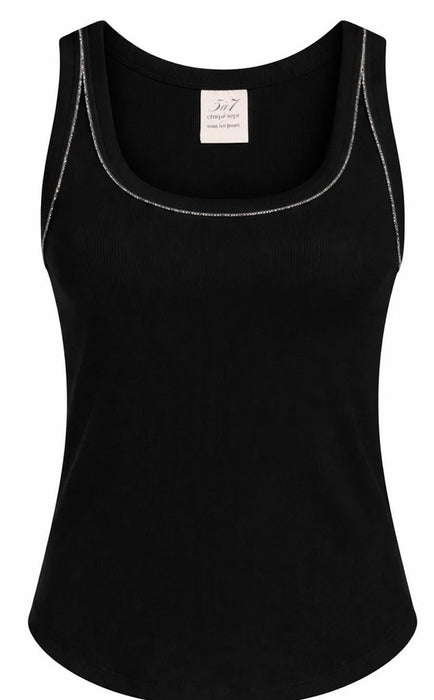Cinq a Sept Quenta Tank - Black