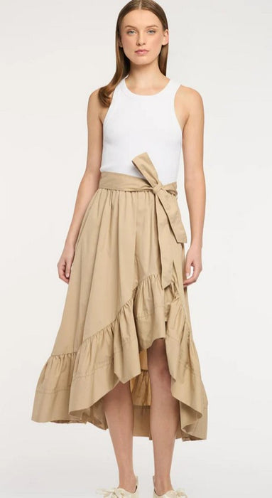 Cinq a Sept Zayla Dress - Khaki/White