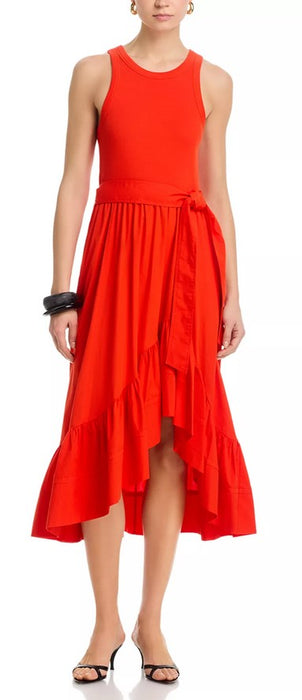 Cinq a Sept Zayla Dress - Red Tangerine