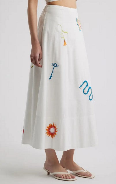 Cleobella Eden Ankle Skirt - Montecito Motif