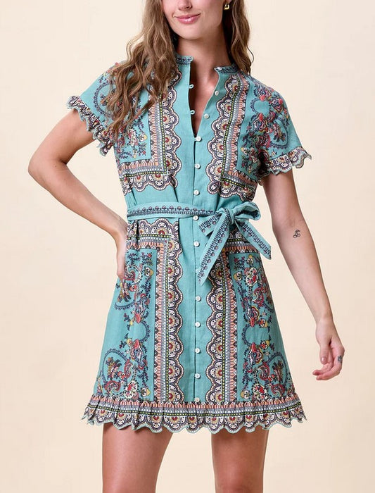 Cleobella Marni Mini Dress - Bleura Print