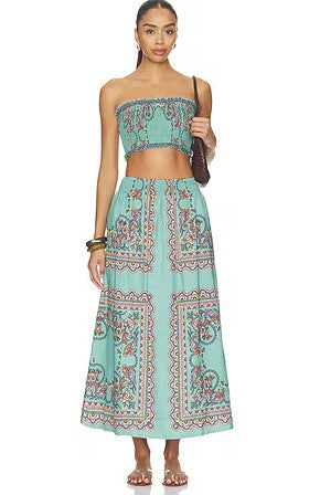 Cleobella Ruby Top/Midi Skirt Set - Bleura Print
