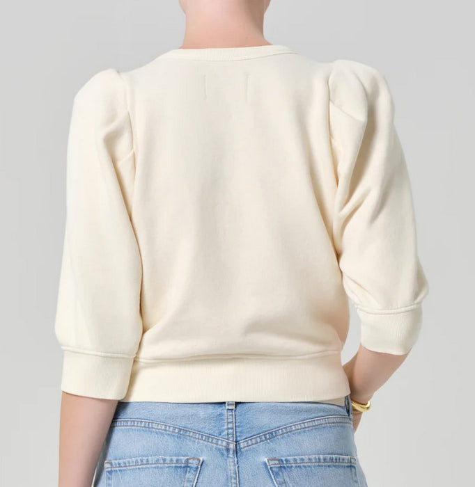 Citizens of Humanity Short Sleeve Sweatshirt - Cream