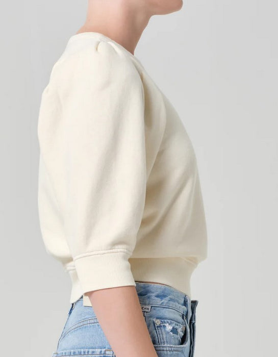 Citizens of Humanity Short Sleeve Sweatshirt - Cream