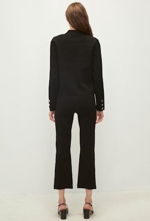 Veronica Beard Bray Knit Pants - Black