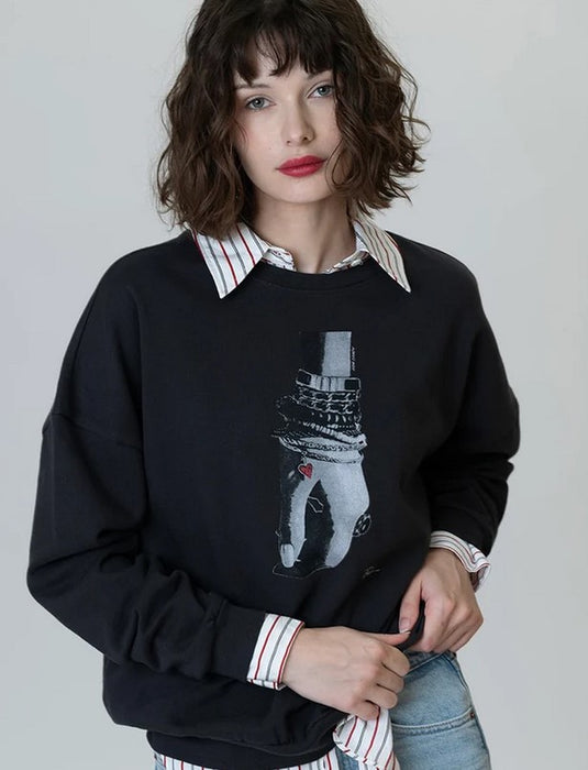 Cpress Arm Candy Cozy Sweatshirt - Worn Black