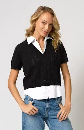 Central Park West Paulie Top - Black/White