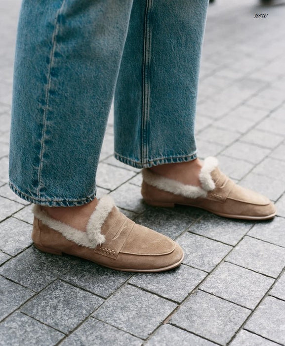 Dolce Vita Cloey Plush Loafer - Light Brown