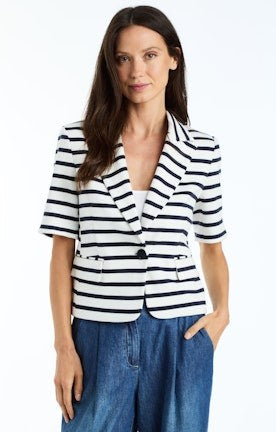 Drew Jimena Jacket - Navy Stripe