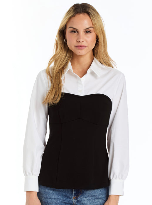 Drew Lucianna Top - Black/White