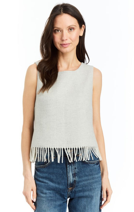 Drew Mandi Fringe Top - Pearl