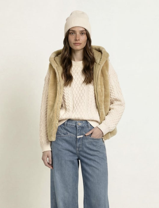 Save the Duck Cassandra Vest - Stone Beige