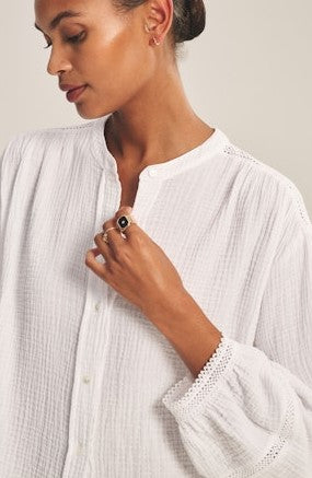 Velvet Taria Blouse - White