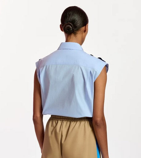 Essential Antwerp Sleeveless Shirt - Light Blue
