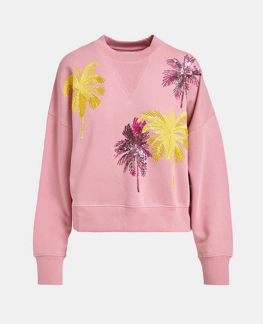 Essential Antwerp Palm Sweatshirt - Vintage Pink