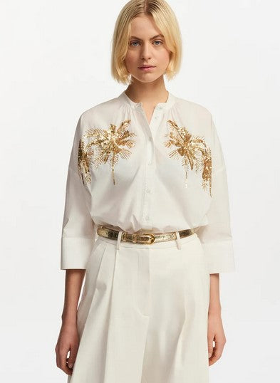 Essential Antwerp Embroidered Shirt - Off White