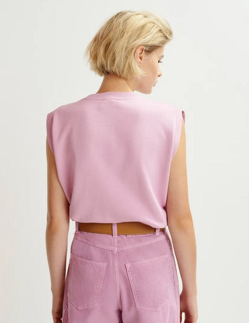 Essentiel Antwerp Hitalian Sweatshirt - Pink Combo