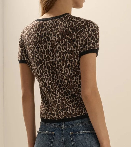 Favorite Daughter 9 To 5 Cardigan - Leopard