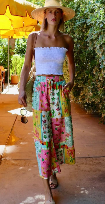 Felicite Smocked Maxi Skirt - French Pink