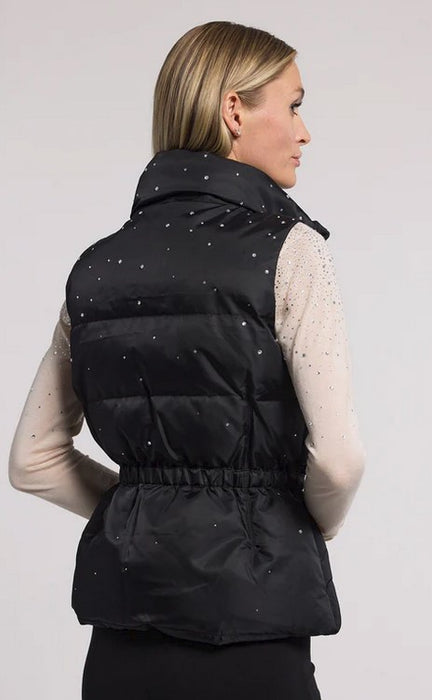 Generation Love Jenia Crystal Puffer Vest - Black