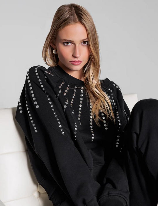 Generation Love Juno Studded Sweatshirt - Black