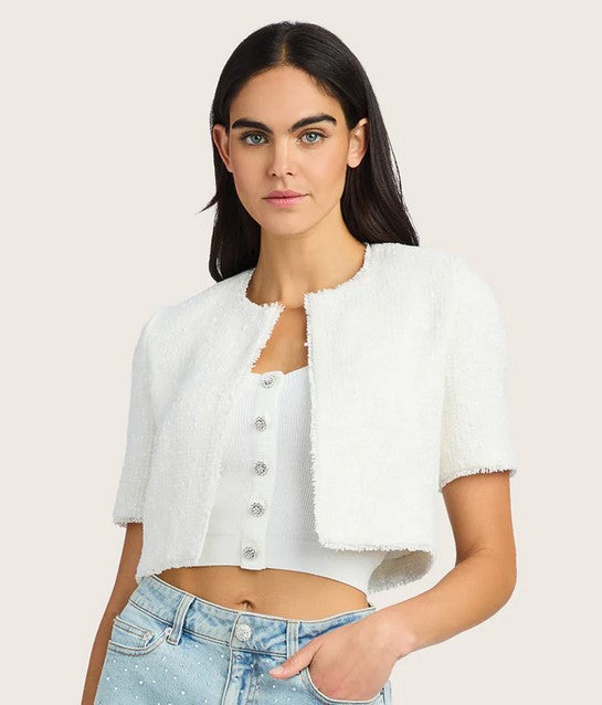 Generation Love Nikki Tweed Jacket - White