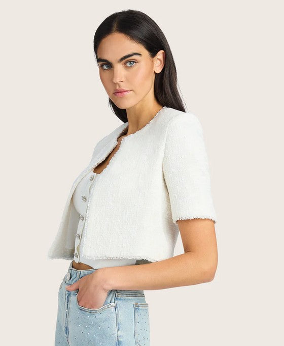 Generation Love Nikki Tweed Jacket - White