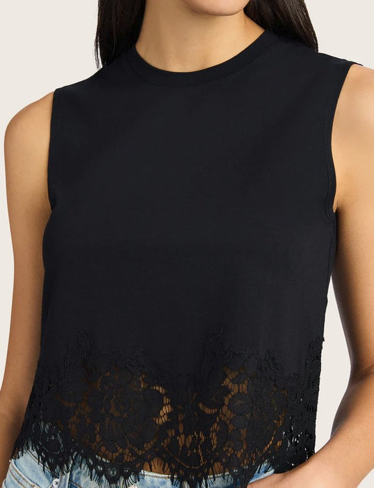 Generation Love Palani Lace Combo Top - Black