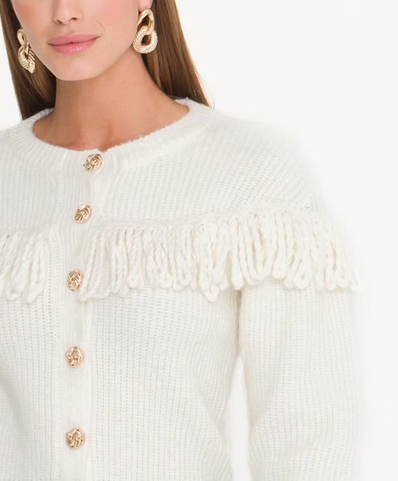 Generation Love shifra Fringe Cardigan - Cream