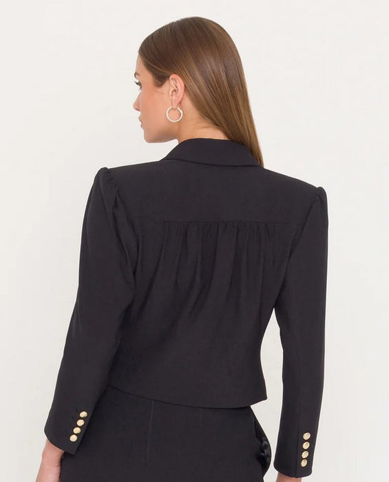 Generation Love Georgie Crepe Blazer - Black