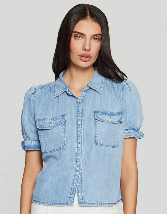 Generation Love Minella Denim Shirt - Light Blue