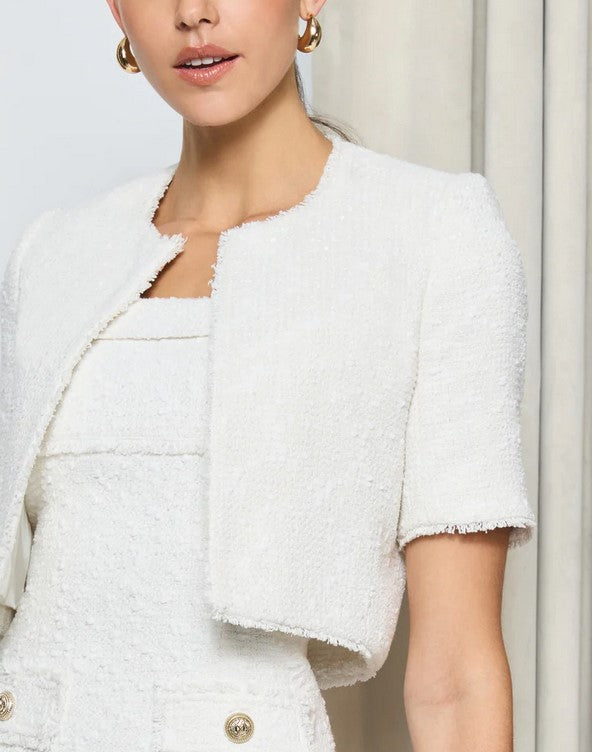 Generation Love Nikki Tweed Jacket - White – Shop Fuschia