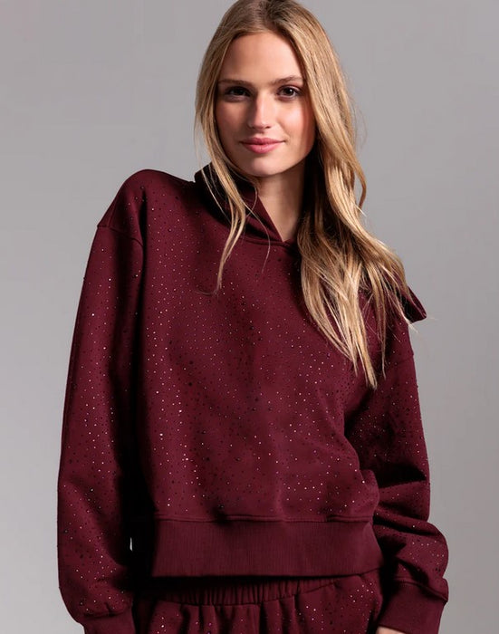 Generation Love Renae Crystal Hoodie - Malbec
