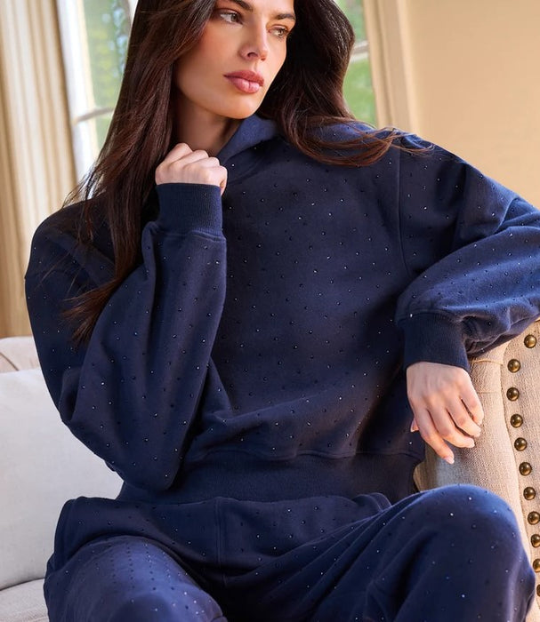 Generation Love Renae Crystal Hoodie - Navy