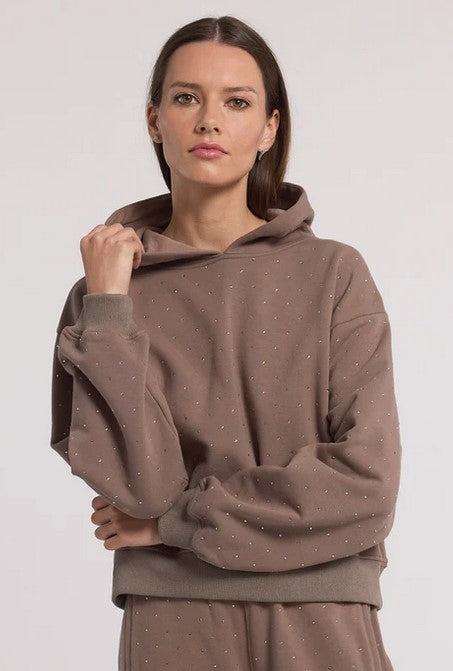 Generation Love Renae Crystal Hoodie - Truffle