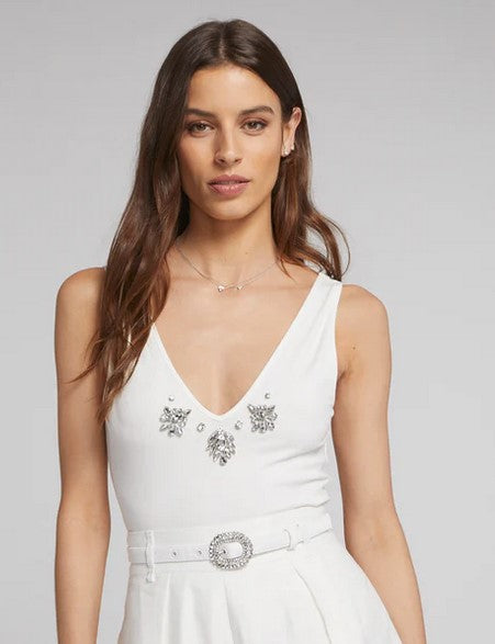 Generation Love Serafina Crystal Tank - White