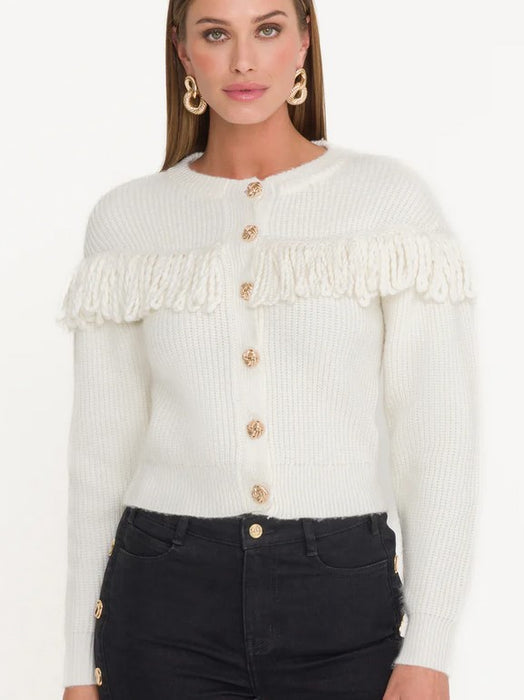 Generation Love shifra Fringe Cardigan - Cream