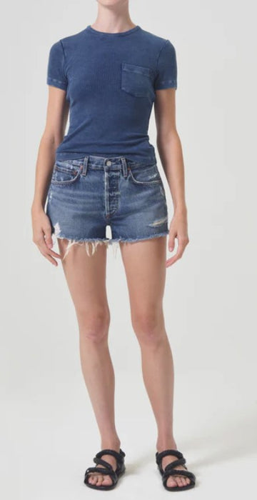 Agolde Parker Shorts - Dark Swapmeet