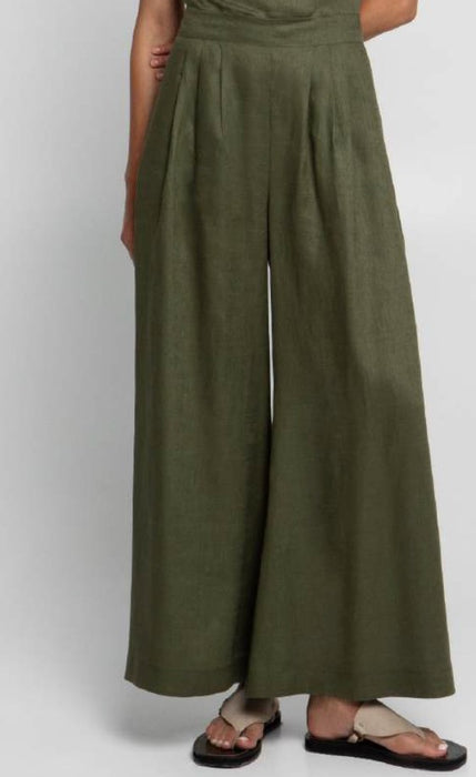 Greek Archaic Kori Elastic Back Pant - Olive