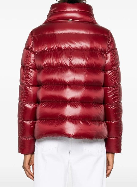 Herno Side Button Coat - Bordeaux