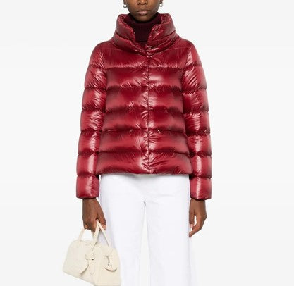 Herno Side Button Coat - Bordeaux