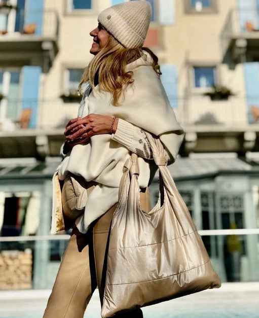 Hi Love Knot Bag - Shimmer Beige
