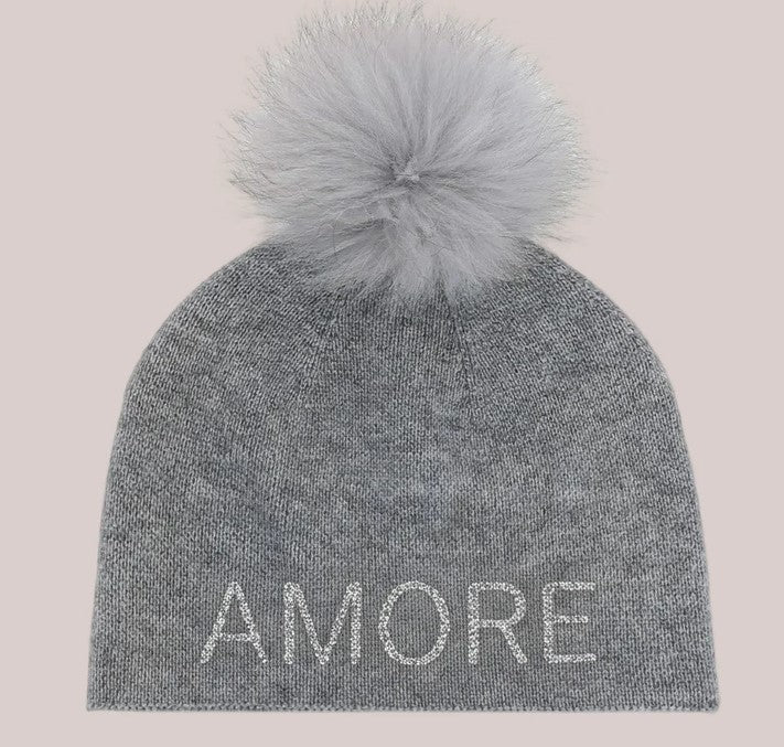 Maison Izzy Charlotte Amore Hat - Light Grey