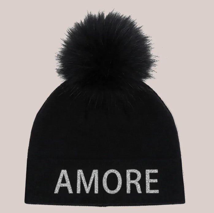 Maison Izzy Charlotte Amore Hat - Black