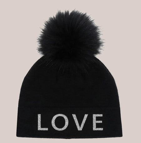 Maison Izzy Charlotte Love Hat - Black