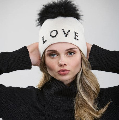 Maison Izzy Charlotte Love Hat - White