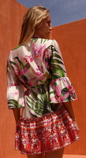 Kasia Samos Mini Dress - Multi