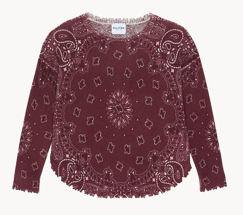 Kujten Mela Bandana Bico Sweater - Milano Bordeaux