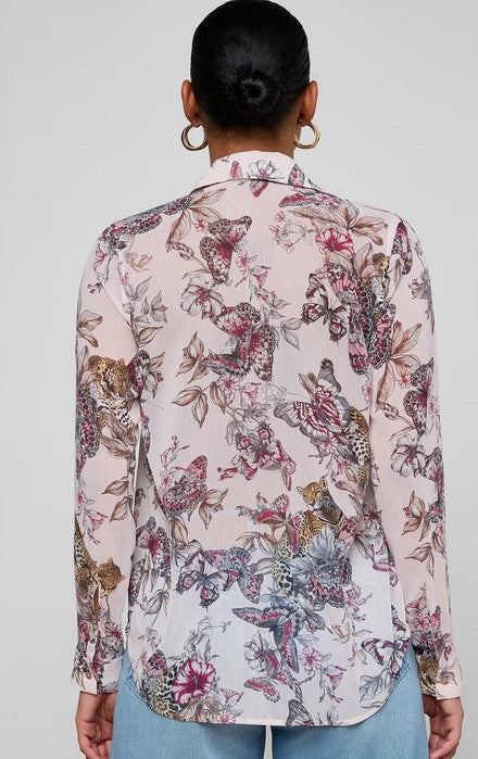 L'Agence Laurent Blouse - Light Pink Print